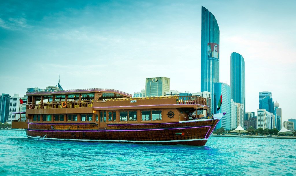 Dhow Cruise in Abu Dhabi creek